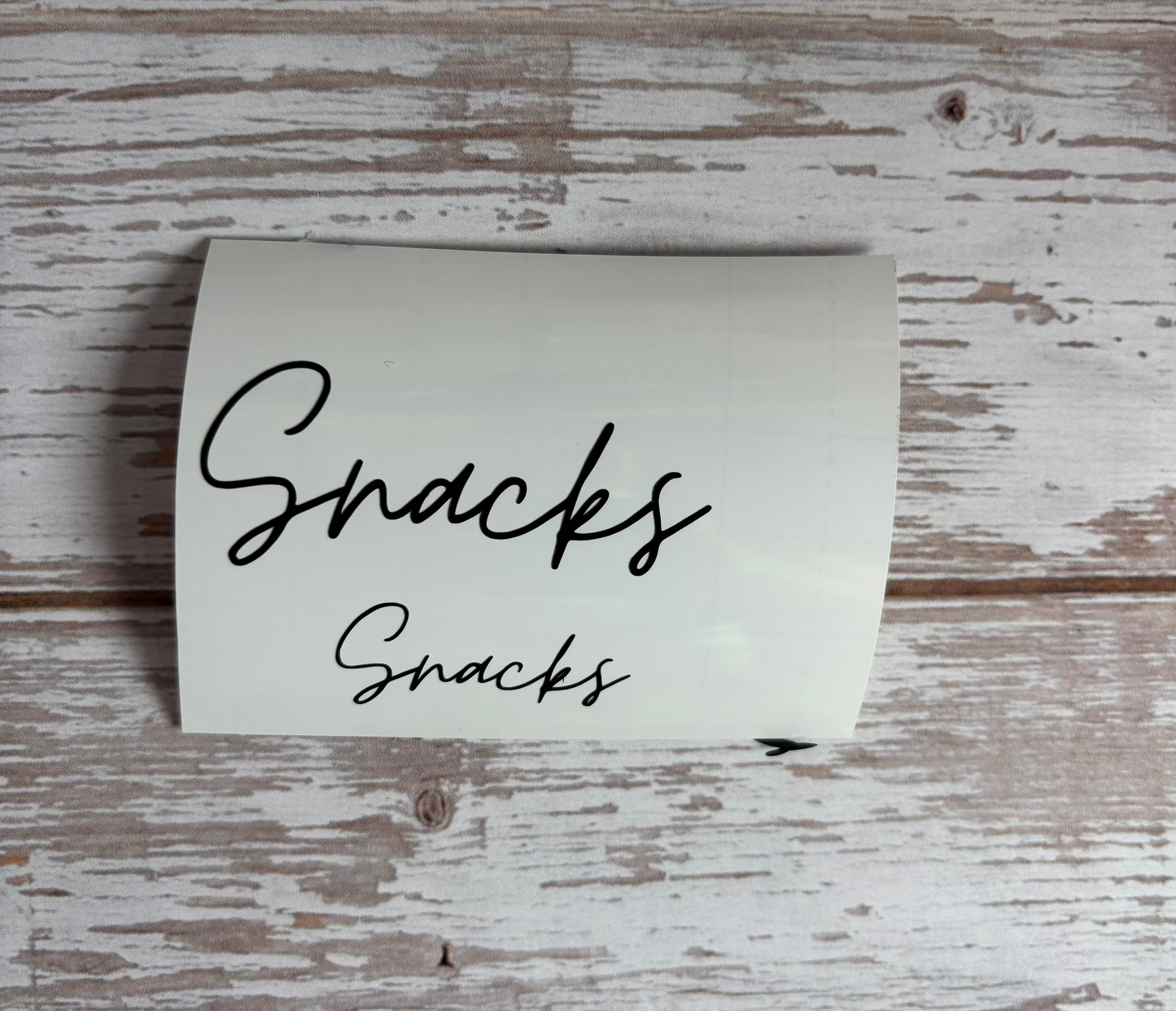 AF Custom Black Vinyl Labels -Moontime Font