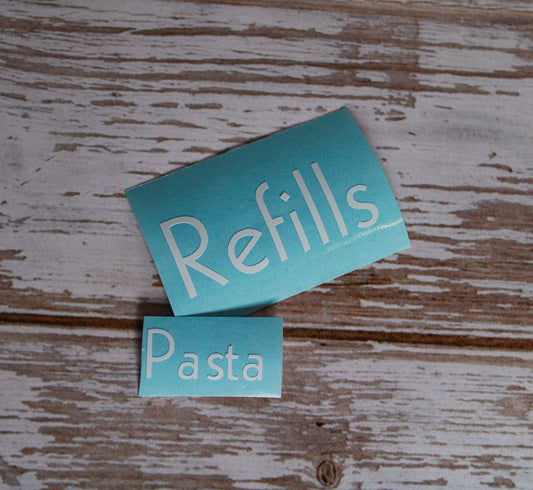 AF Custom White Vinyl Labels - Geometric